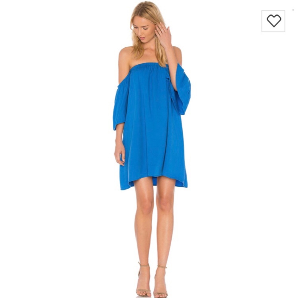 Baby doll dress in Capri blue by Blaque Label
